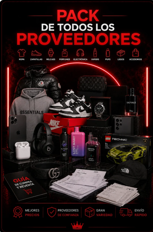 PACK DE TODOS LOS PROVEEDORES
